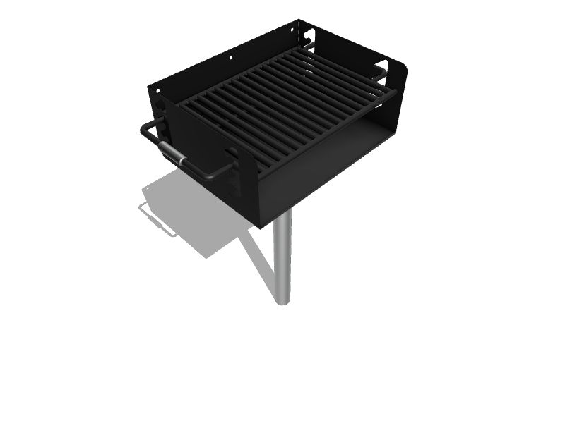 Commercial Outdoor Grill, Adjustable Flip Back Grate