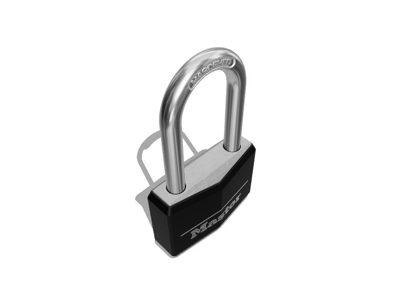 Silver locked padlock 14585783 PNG