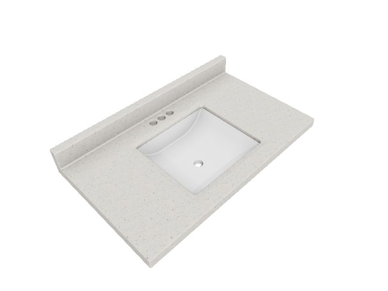 Dune Solid Surface Integral Bathroom Vanity Top