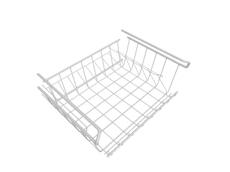 Metaltex USA Inc. Undershelf Basket, White, 12-Inch (36.38.30)