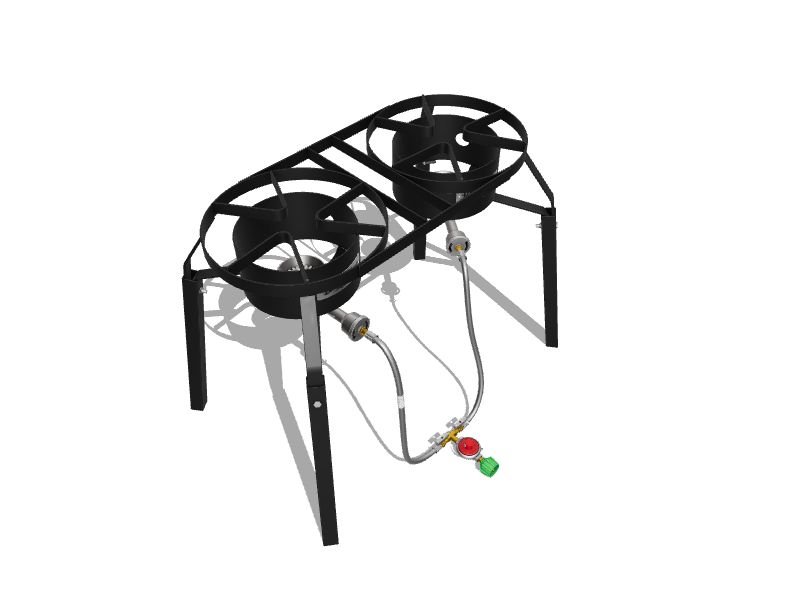 Bayou Classic DB250 Dual Burner Cooker