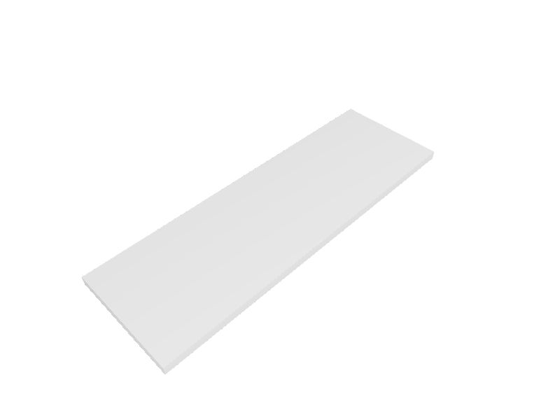 Rubbermaid White Shelf Board 23.8in L x 7.8in D (1 Decorative Shelves