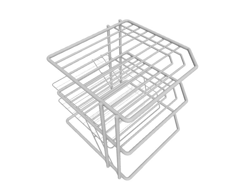 Style Selections 9.25-in W x 8.07-in H 3-Tier Freestanding Metal Plate Rack  at