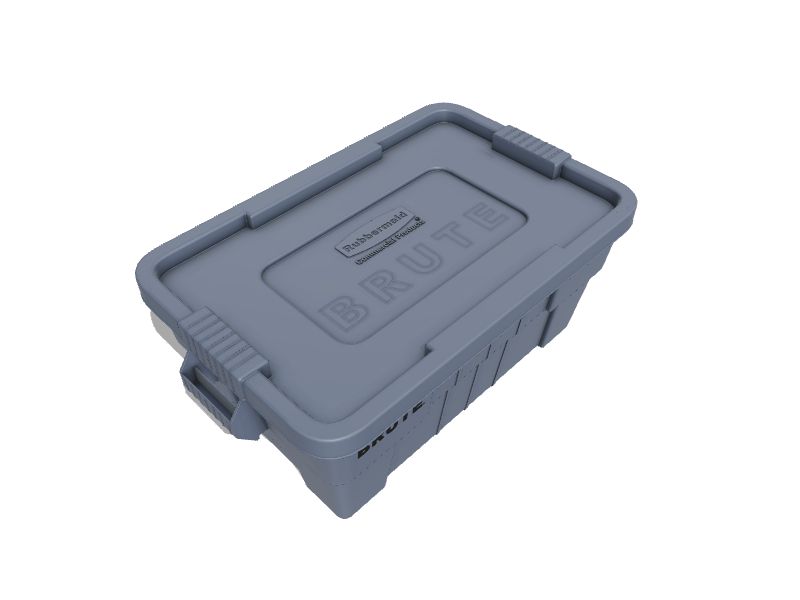 Rubbermaid FG9S3100GRAY BRUTE Gray Rectangular 20 Gallon Tote w