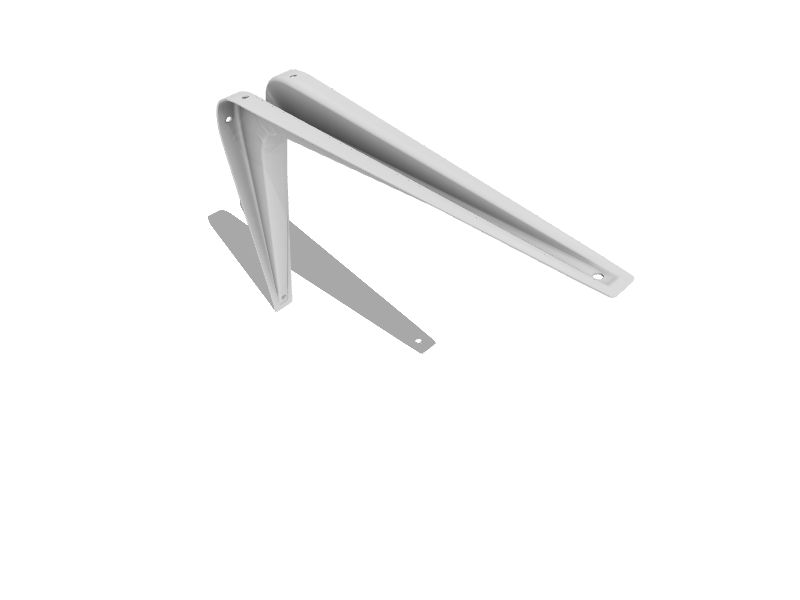 Handprint 9.25-in L x 7.25-in W x 1.5-in D Heavy Duty Natural Shelf Bracket  in the Shelving Brackets & Hardware department at