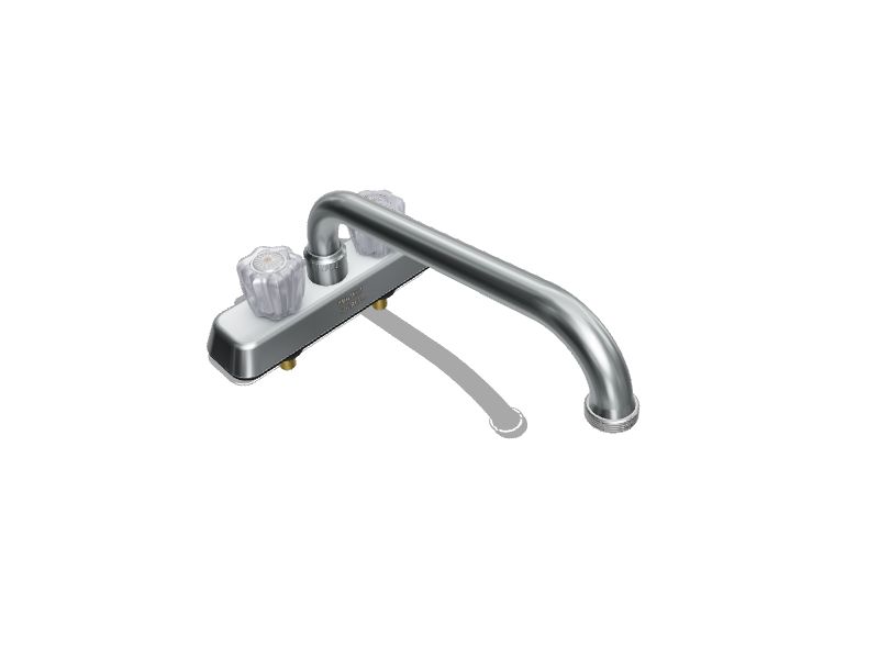 Project Source Chrome 2 Handle Deck Mount Utility Faucet In The Utility Faucets Department At