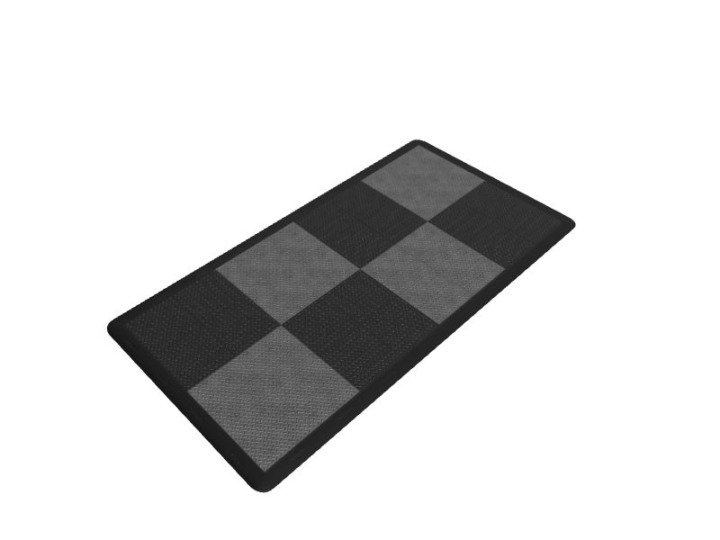 Gladiator 32-Piece 12-in x 12-in Black and Charcoal Tread Plate Garage Floor Tile Gladiator 32-Piece 12-in x 12-in Black and Charcoal Tread Plate Garage Floor Tile