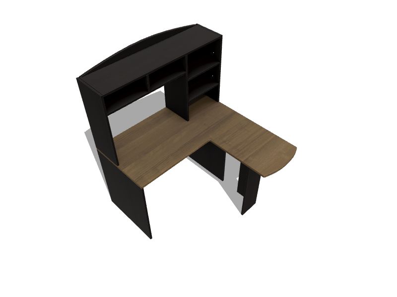 Ameriwood home sutton l on sale desk with hutch