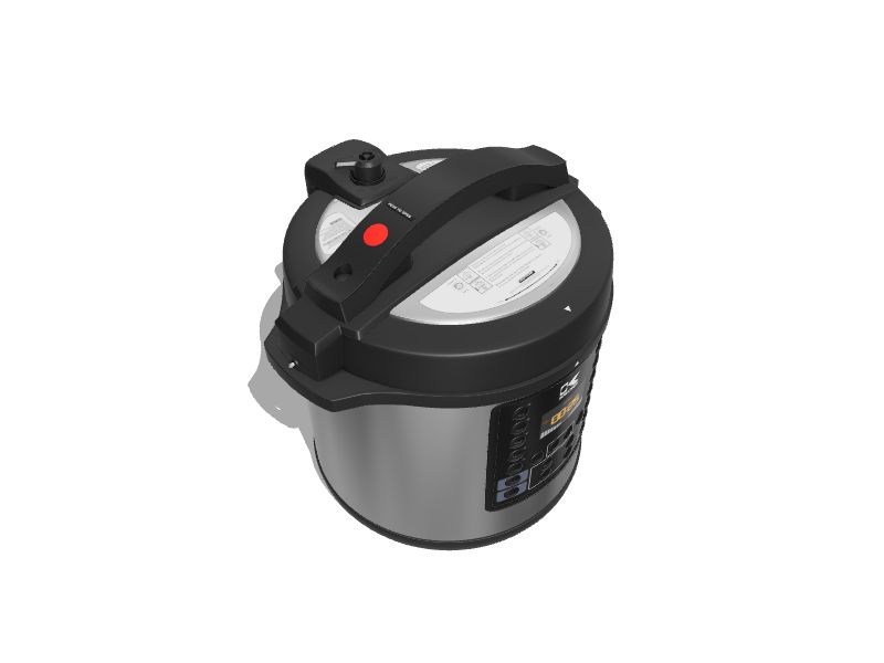 Kalorik Black And Stainless Steel Indoor Electric 6.5 Qt. Pressure