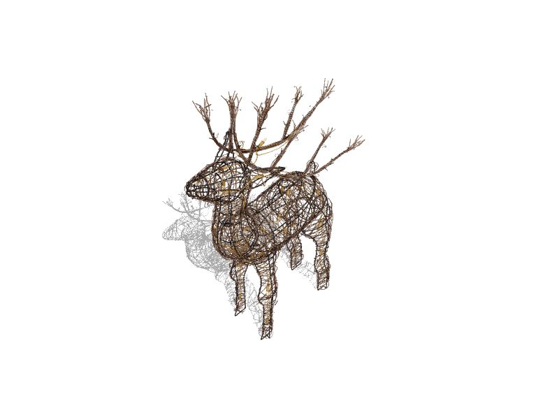 Alpine Corporation 35-in Reindeer Free Standing Decoration with White ...