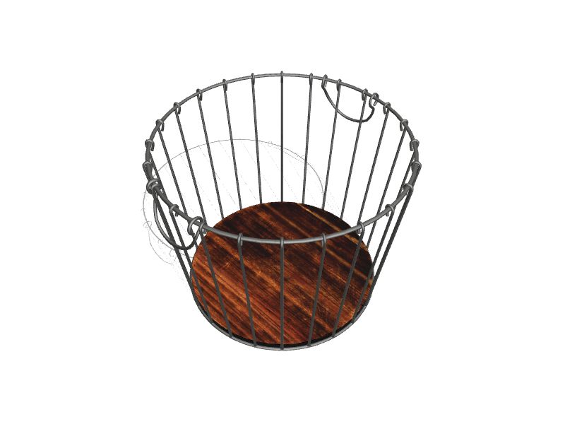 gg166 metal storage basket under cabinet