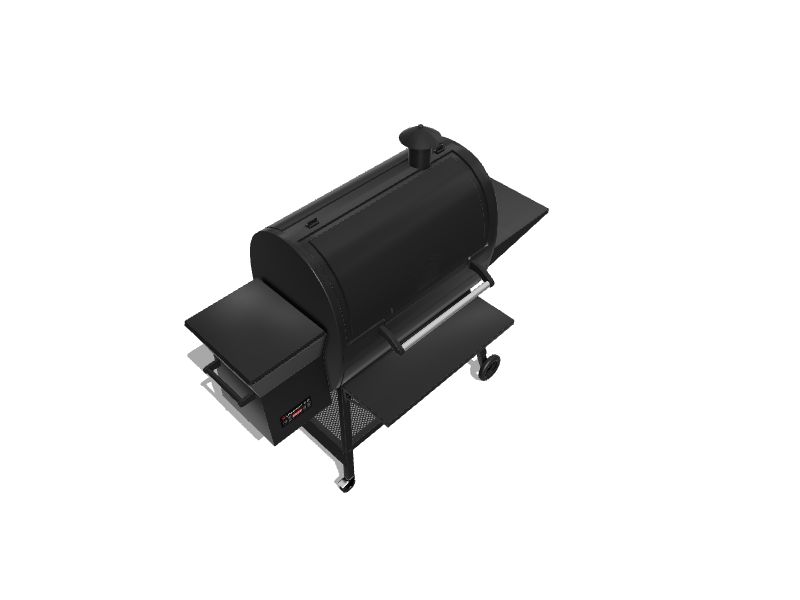 Lifesmart LifePro SCSP1500LP 1500 Sq. Inch Barrel Precision Wood Pellet  Smoker Grill - Black Stainless Steel in the Pellet Grills department at