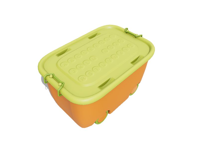 Orange Toy Storage Box Small