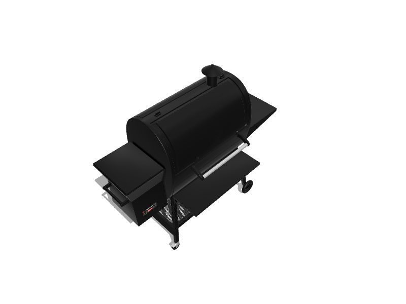 Lifesmart Pellet Grill 1500Sq in Black Pellet Grill in the Pellet