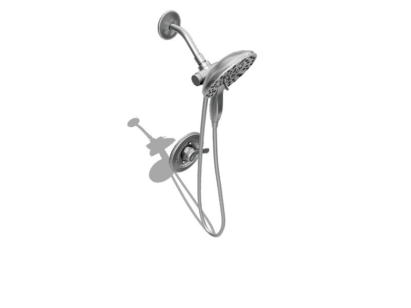 Delta Universal Showering Components Chrome Round Dual/Combo 