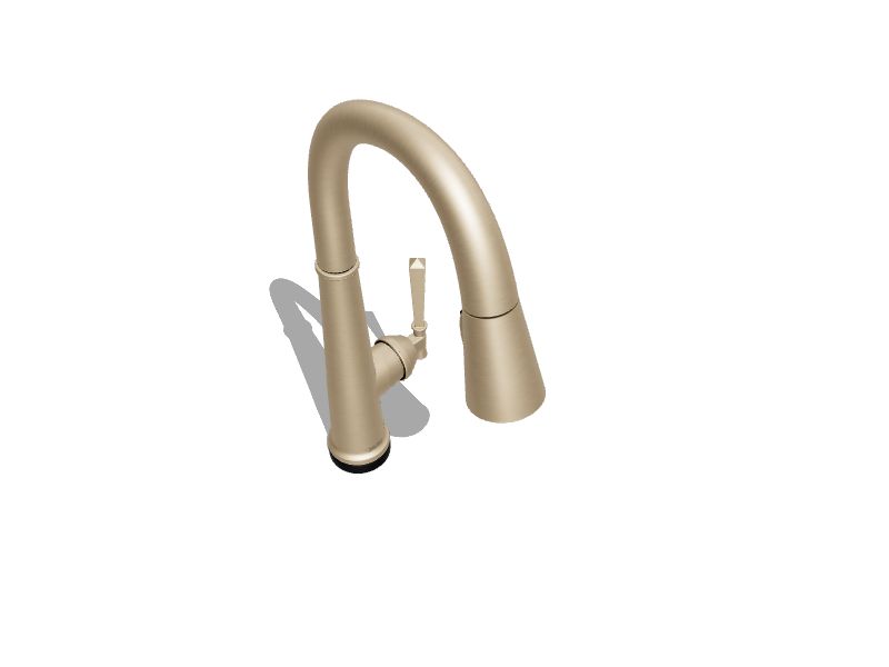 delta champagne bronze kitchen sink faucet