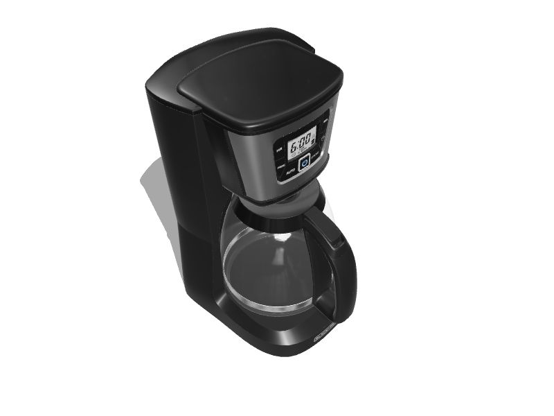 BLACK+DECKER 12-Cup Programmable Coffeemaker, Black/Stainless Steel,  CM2030B 