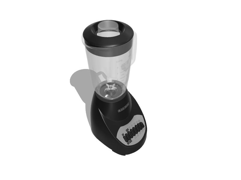 BLACK + DECKER (BLACK & DECKER) 10-Speed Blender, Black.