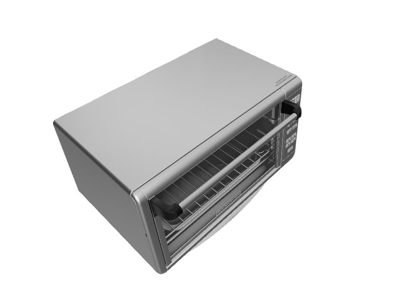 BLACK+DECKER 8-Slice Stainless Steel Convection Toaster Oven (1500-Watt) in  the Toaster Ovens department at