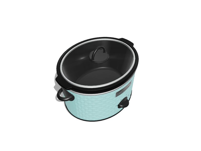 Brentwood 3.5 Quart Diamond Pattern Electric Slow Cooker