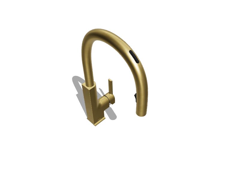 Moen Sto Brushed Gold Single Handle Voice Activated Pulldown Kitchen