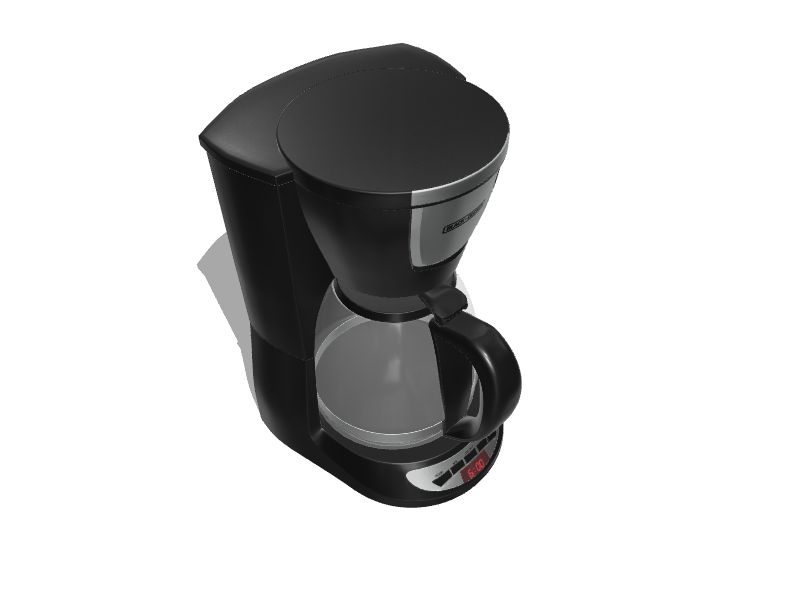 BLACK + DECKER Drip Coffee Maker - Black/Silver, 12 c - Fry's Food Stores