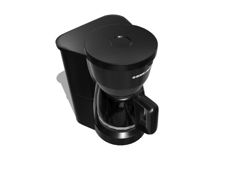 BLACK+DECKER 5-Cup Black Residential Drip Coffee Maker in the