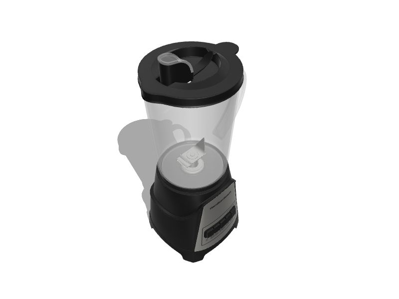 Hamilton Beach Power Elite Multi-Function Blender with Mess Free 40 oz.  Glass Jar, 700 Watts, Black, 58148 