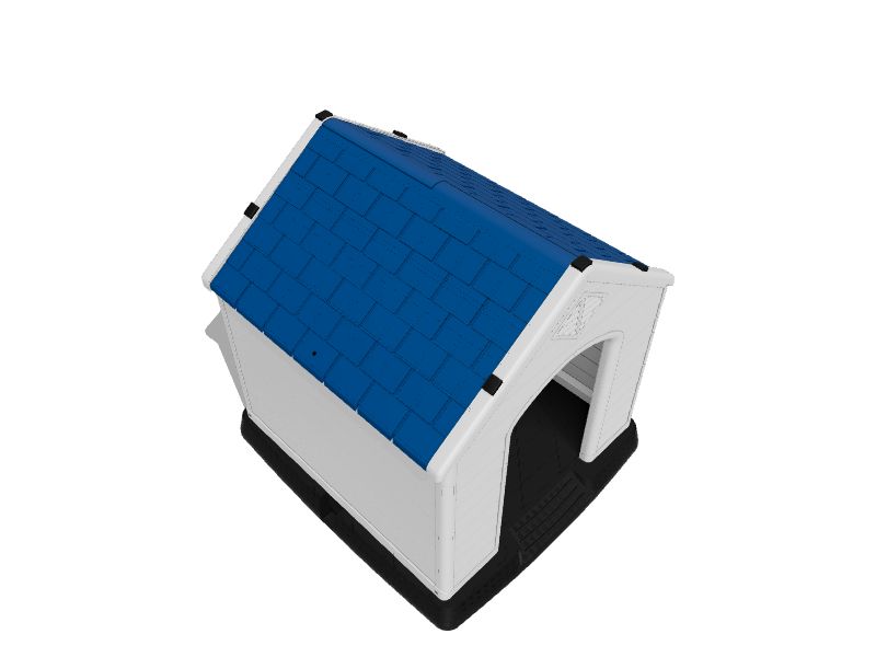 WELLFOR Plastic Indoor/Outdoor Small Dog Pet House in the Pet Houses department at