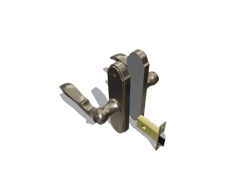 LARSON Silver Lockable Storm Door Replacement Handleset in the Screen Door & Storm Door Handles