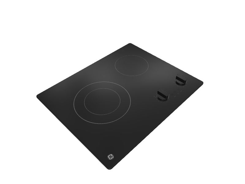 GE 21 in. Radiant Electric Cooktop in Black with 2 Elements JP3021DPBB -  The Home Depot