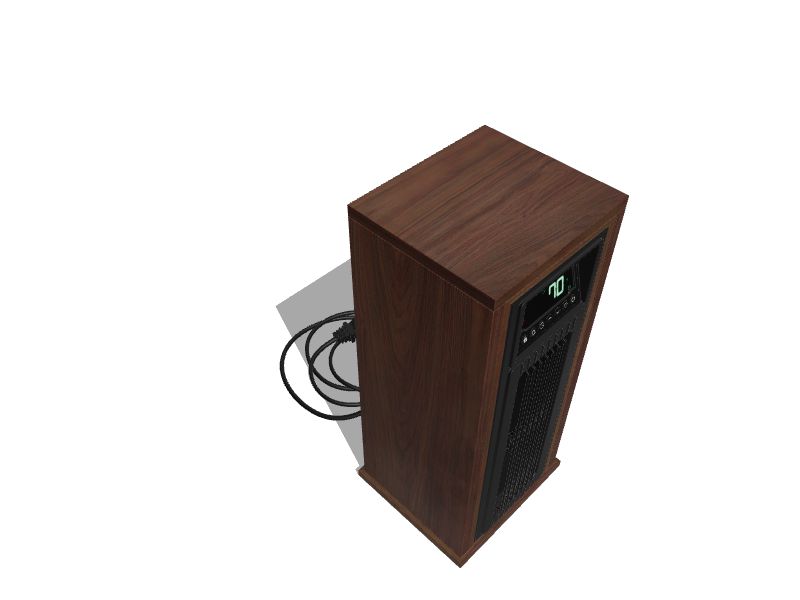 Lifesmart Up to 1500-Watt Infrared Quartz Tower Indoor Electric Space Heater  with Thermostat and Remote Included in the Electric Space Heaters  department at Lowes.com