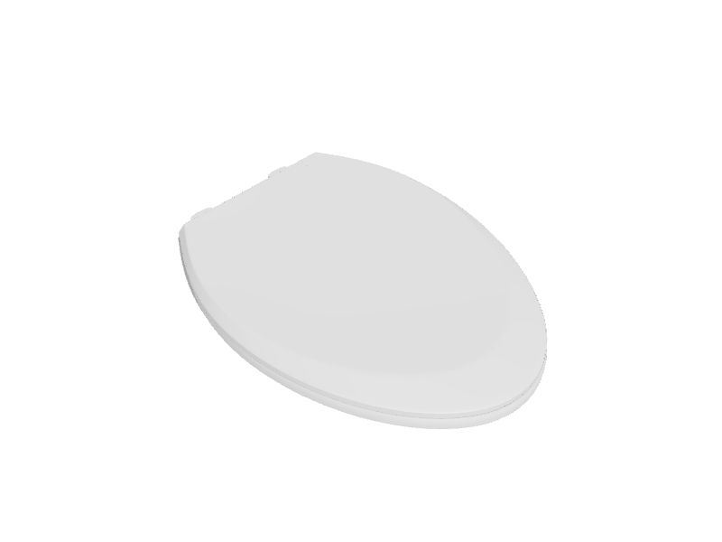 evekare Night glow toilet seat Plastic White Elongated Soft Close Toilet  Seat in the Toilet Seats department at