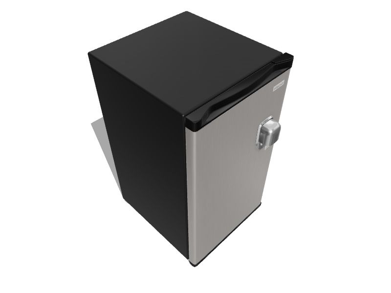 Igloo 3.2-cu ft Standard-depth Freestanding Mini Fridge Freezer Compartment  (Stainless Steel) ENERGY STAR in the Mini Fridges department at