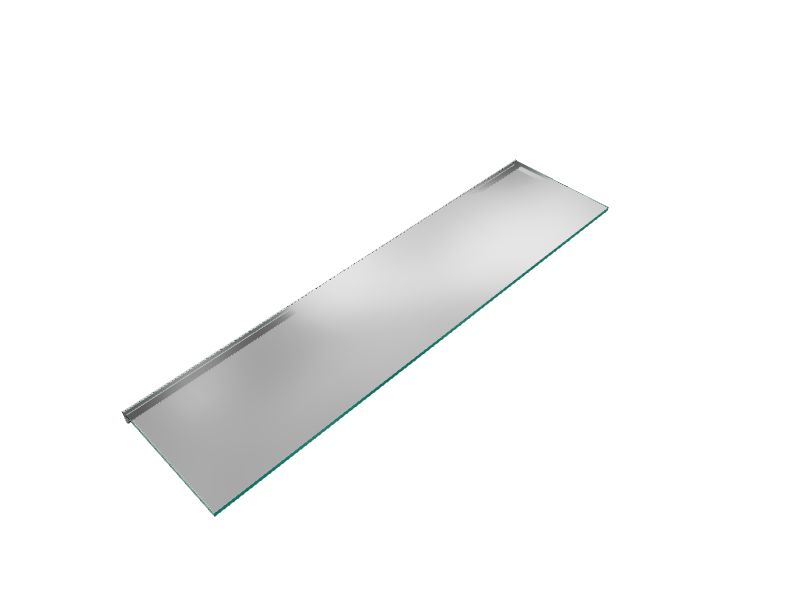 Wallscapes Clear Glass Shelf Kit 36-in L x 8-in D (1 Decorative Shelf) in  the Wall Mounted Shelving department at