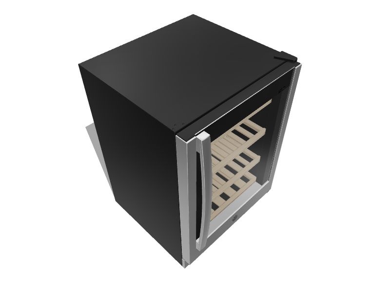 GE 23.4in W 155Can Capacity Stainless Steel BuiltIn/Freestanding