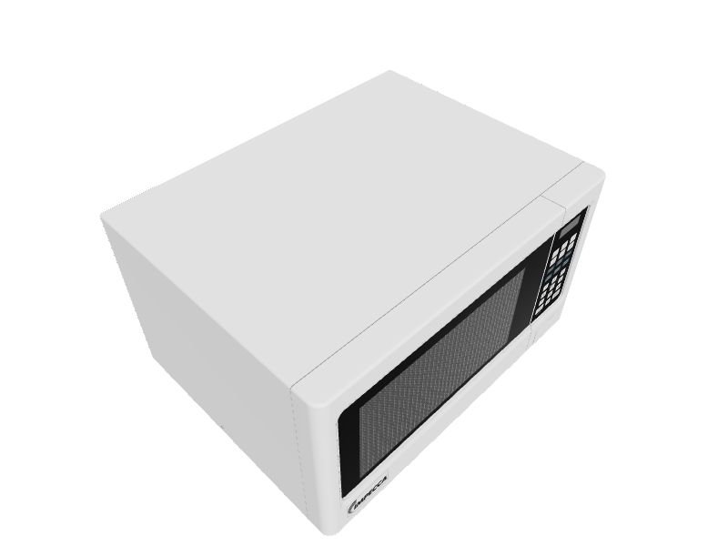 Impecca 1.1cu ft 1100Watt Countertop Microwave (White) in the