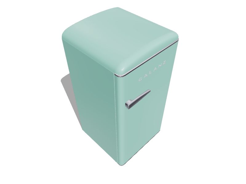 Galanz Retro single door 3.3cu ft Standarddepth Freestanding Mini Fridge Freezer Compartment