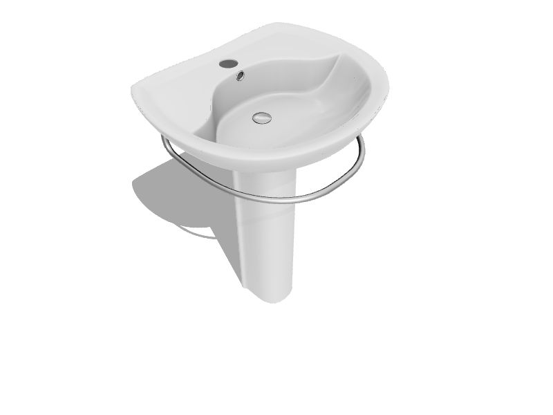 American Standard Ravenna Vitreous China White Pedestal Sink Combo (20in x 24.25in x 34in) in