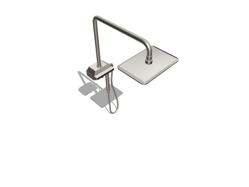 PULSE Brushed Nickel Shower Faucet Bar System with 3way Diverter in