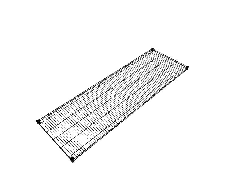 Storage Concepts 6ft x 24in Powder Coated Black Universal Wire Shelf in the Wire Closet
