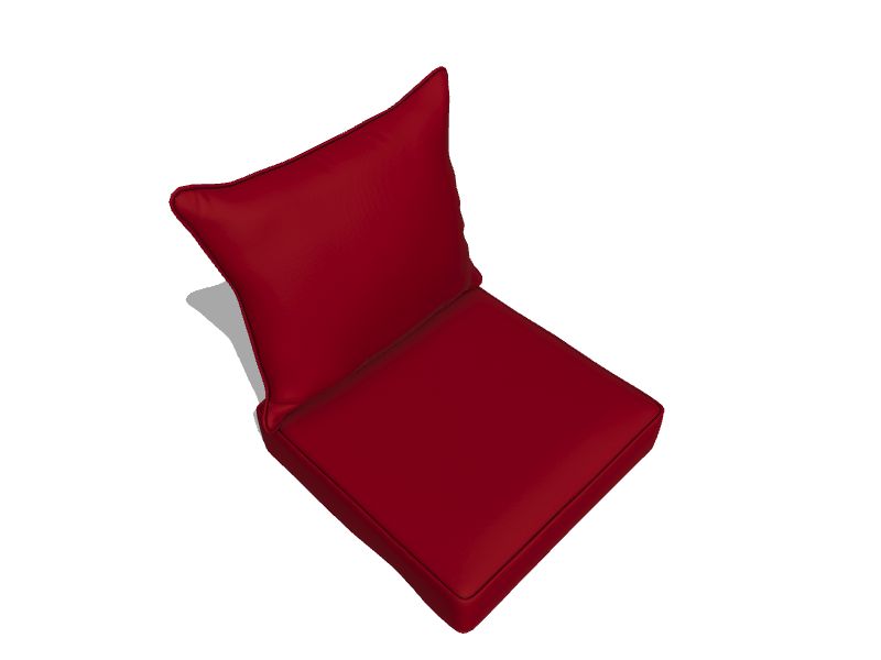 Timberlake Patio Chair Cushion in Red (Set of 2)