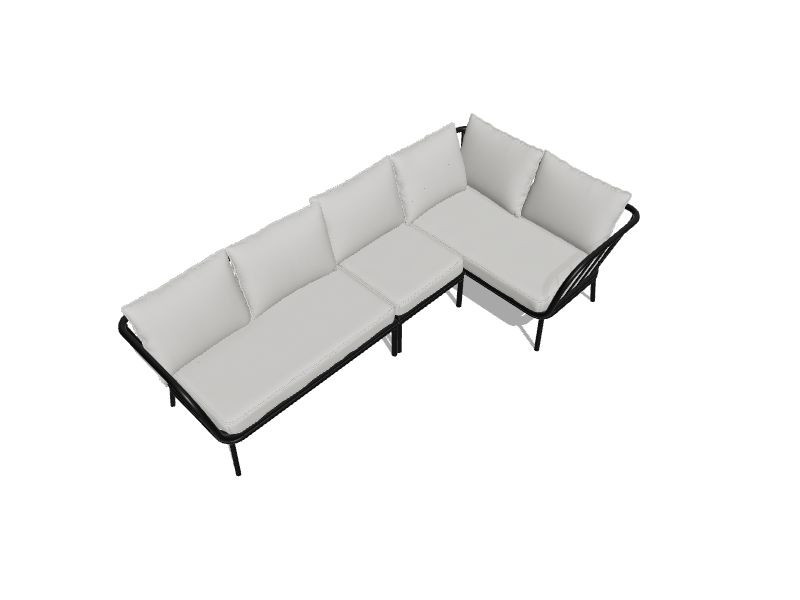 Style Selections Westchester Outdoor Loveseat with Offwhite Cushion(S