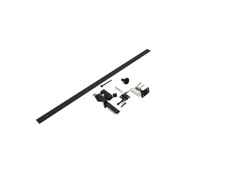 Quiet Glide 63in Bifold Closet Door Track Kit in the Bifold Closet