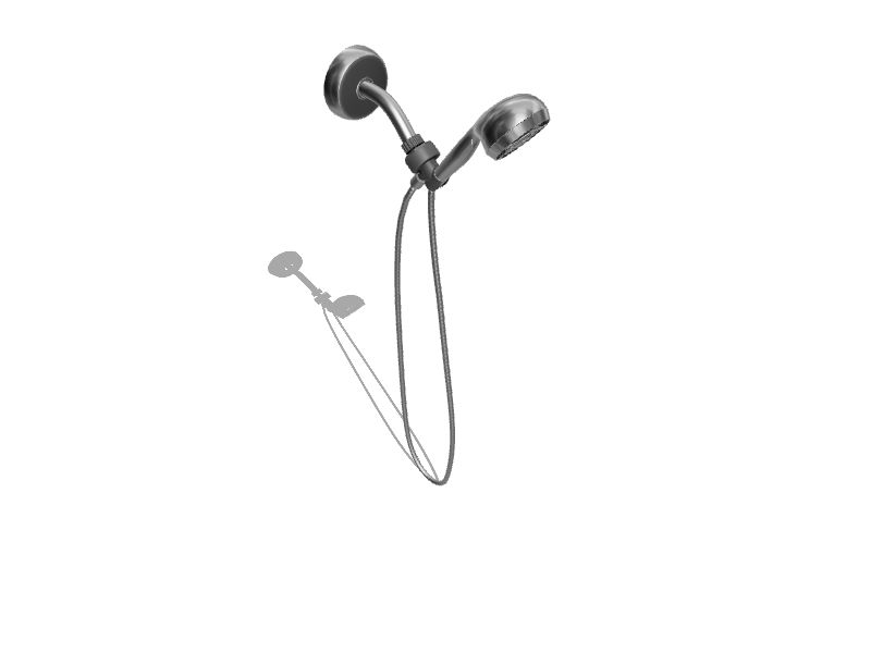 Waterpik PowerPulse Massage Chrome 3.5in Round Handheld Shower Head 2.