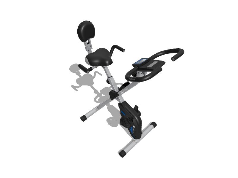 XTERRA Fitness FB360 Magnetic Upright Cycle Foldable Exercise Bike in ...