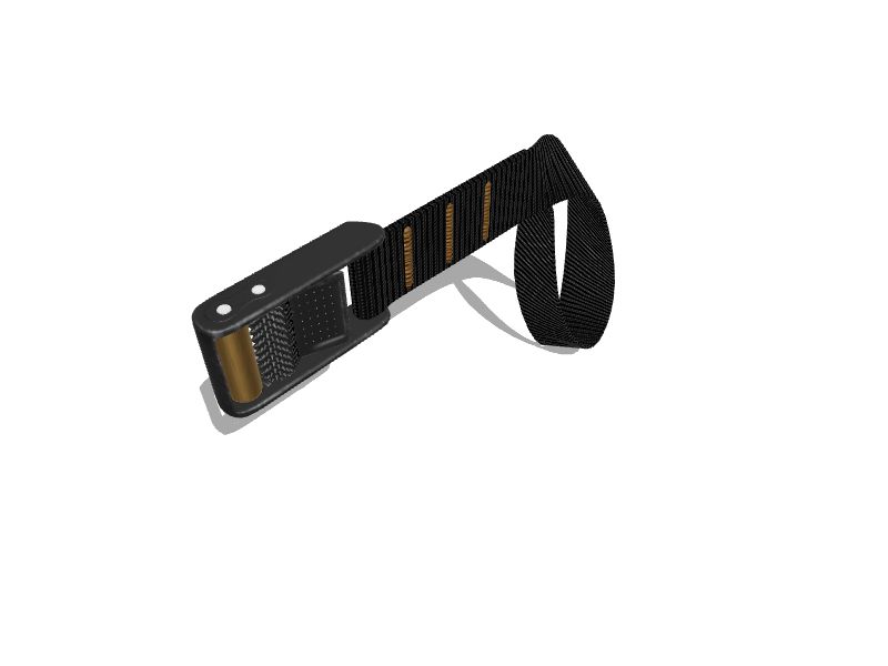 Roller Cam Buckle with 9 Foot Black Polyester Strap – Deerdrag