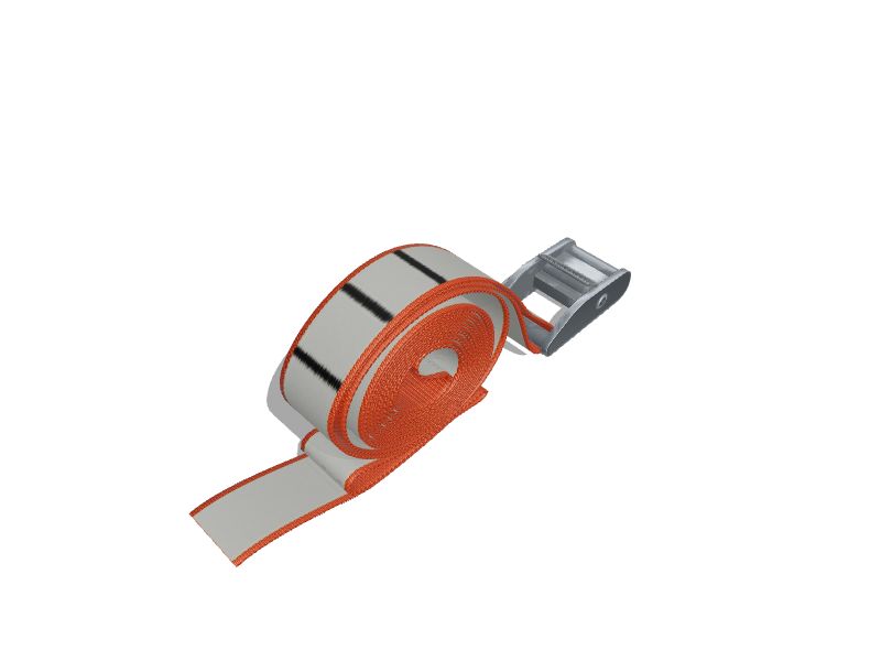 MULTUS Cam Buckle with 9 Foot Orange Reflective Polypropylene Strap at