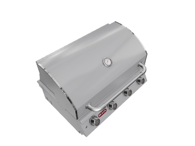 Bull Stainless Steel 4Burner Liquid Propane Gas Grill in the Gas