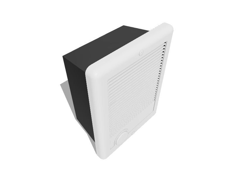 Cadet Com-Pak Up to 1500-Watt 120-Volt Fan Heater (9-in L x 12-in H Grille)  in the Electric Wall Heaters department at Lowes.com